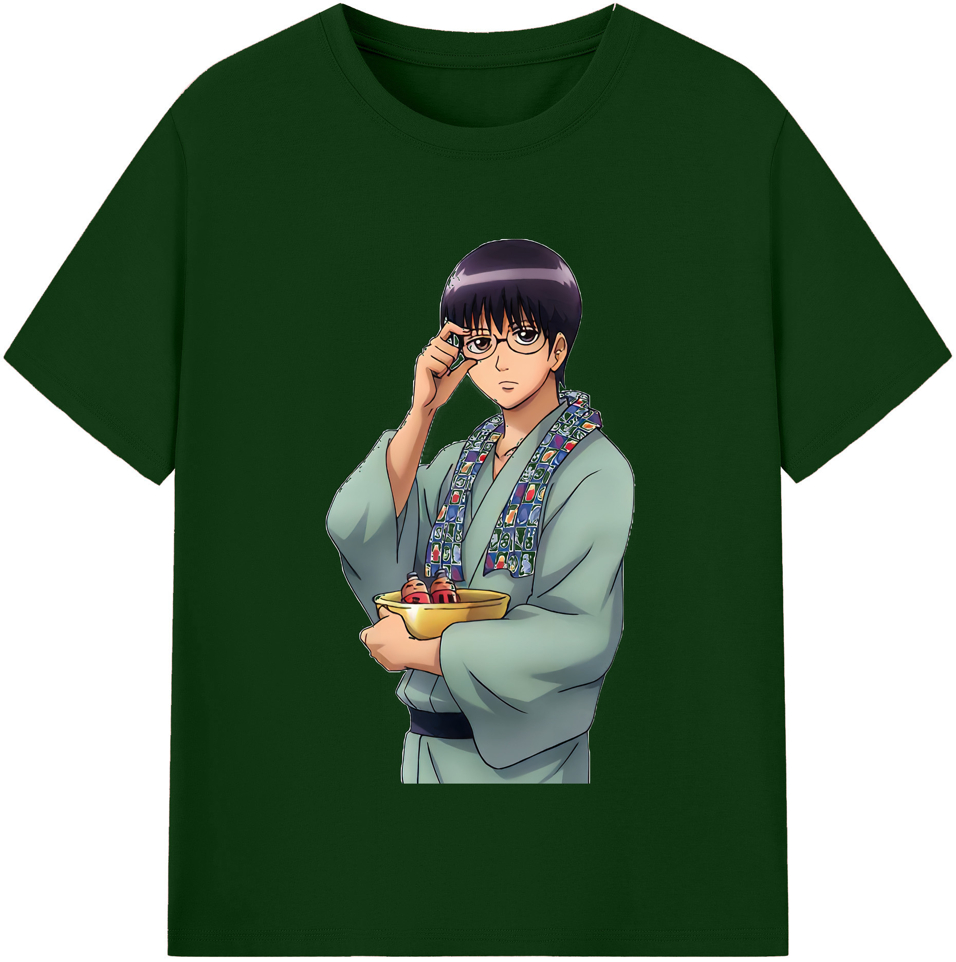 （画像用） ぎんたま 坂田銀時（さかたぎんとき） 神楽 志村新八（しむら しんぱち） GINTAMA Sakata Gintoki Kagura Shimura Shinpachi 綿100％半袖Tシャツ（フロントプリント）